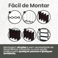 Sapateira Organizadora Portátil - 8 Pares, 4 Prateleiras, Design Moderno e Resistente - imagem 5