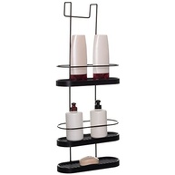 Porta Shampoo Triplo Aramado Preto para Box de Banheiro - Organização Elegante e Prática - imagem 2