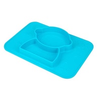 Pratinho de Silicone com Divisórias Azul - Nuby | Seguro, Flexível e Fácil de Limpar - imagem 2