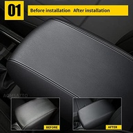 Capa de Console Central em Couro Sintético Premium para Subaru Forester (2013-2018) - Proteção e Conforto Personalizado - imagem 4