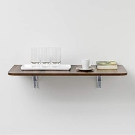 Mesa Dobrável Premium 80x41 cm Castanho FSC - Segura, Elegante e Funcional - imagem 4