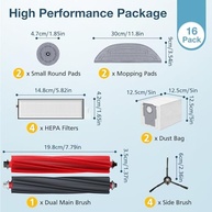 Kit de Acessórios Roborock S8 MaxV Ultra - 16 Peças Premium para Limpeza Completa - imagem 2