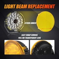 Capas de Luz Âmbar Auxbeam 22,8cm: Proteção e Penetração Superior para Off-Road - imagem 5