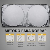 Protetor Solar Universal Dobrável para Para-brisa: Proteção UV e Frescor para Seu Carro - imagem 5