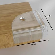 Protetor de Quina Infantil - 8 Unidades Silicone Transparente para Segurança em Cantos de Móveis - imagem 3