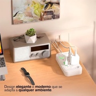 Extensão Elétrica 5 Tomadas + 5 USB + 1 USB-C: Carregamento Rápido e Seguro para Todos Seus Dispositivos - imagem 4