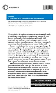 Mimesis: A Representação da Realidade na Literatura Ocidental - Obra Essencial - imagem 3