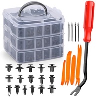 Kit Completo 620 Presilhas e Fixadores Automotivos Universais - Reparo Rápido e Fácil - imagem 2