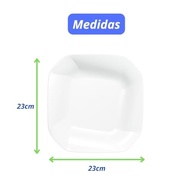 Pratos de Plástico Reutilizáveis com Design Espiral - Conjunto de 10 Peças, 23x23cm - imagem 4