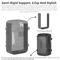 Rhinowalk Bolsa Lateral Expansível 6L: Aventura Impermeável e Segura para sua Moto - imagem 4