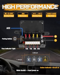 Painel de 4 Interruptores Sem Fio Niking Auto: Controle Total e Organização para seu Veículo Off-Road - imagem 3