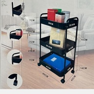 Carrinho Organizador Multiuso com 3 Prateleiras e Rodinhas 360° - Super Resistente até 30kg | Ideal para Cozinha, Banheiro, Escritório e Lavanderia - imagem 4