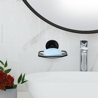Saboneteira Arthi Moderna com Fita 3M | Design Clean e Prático para Banheiro - imagem 3