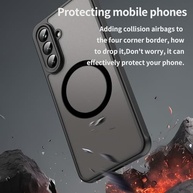 Capa Magnética USTIYA para Samsung Galaxy A56 5G: Proteção Matte Premium com Cordão - imagem 3