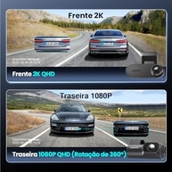 DDPAI N2 Dual Dash Cam 2K+1080P: Segurança Inteligente e Visão Noturna Avançada para Seu Carro - imagem 4