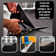 Tapete Antiderrapante Premium para Banheiro e Chuveiro - Segurança e Estilo em Áreas Molhadas (Preto Ondas, 0,60 x 1,00 m) - imagem 5