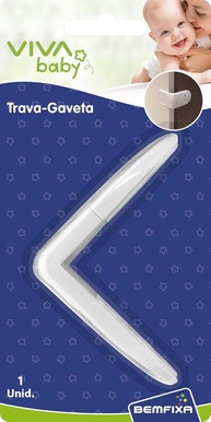 Trava-Gavetas Externa BOLYDOOM Vivababy Branco - Segurança Confiável para Bebês - imagem 1