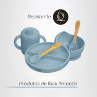 Freso Baby Kit Alimentação Silicone Atóxico - BLW Seguro e Prático para Bebês - imagem 4
