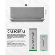 Cabeceira Modular Estofada para Cama King Size – Design Moderno com Fita Dupla Face, Sem Furos na Parede (Bege) - imagem 2