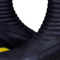 Bota de PVC N40 Preto com Sola Amarela para Motoqueiro-MOTOSAFE-84BPM60040A - imagem 5