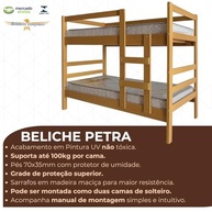 Beliche Solteiro Barreto Lonçarcci – Vira 2 Camas, Estrado 100% Madeira, Super Resistente - imagem 4