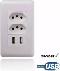Tomada Dupla com Carregador USB-A e USB-C Integrado - Moderna e Prática para Sua Casa - imagem 4