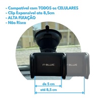 Suporte Celular Carro 360° Premium: Antivibração, Antiqueda e Fixação Firme no Painel ou Ar Condicionado - imagem 4