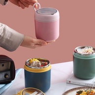 Copo Térmico de Aço Inoxidável com Colher e Tampa à Prova de Vazamento - Ideal para Sopas, Saladas e Refeições Quentes ou Frias - imagem 5