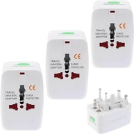 Kit 3 Adaptadores de Tomada Universal Portátil Bivolt com Trava de Segurança - Essencial para Viagens Internacionais - imagem 2
