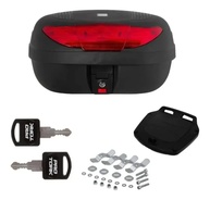 Bauleto Moto 45L Pro Tork Smart Box: 2 Capacetes, Refletor Vermelho e Segurança - imagem 1