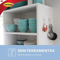 Gancho Adesivo Removível 3M Command Médio - 2 Unidades, 900g, Transparente - Ideal para Decorações de Natal e Guirlandas - imagem 5