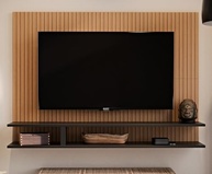 Painel para TV até 50" com Nichos e Prateleiras Suspensas - Moderno e Funcional - imagem 3