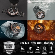 KOSPET Tank T3 Ultra: Smartwatch Militar, GPS, AMOLED, 50M à Prova d'Água e Bateria Duradoura - imagem 3