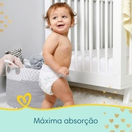 Fralda Pampers Premium Care Tamanho P - 40 Unidades | Proteção Suave e Absorvente para Bebês - imagem 5