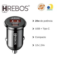 Carregador Veicular Mini 20W Turbo USB-C + USB-A Universal p/ Android e iPhone - imagem 4
