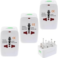 Kit 3 Adaptadores de Tomada Universal Portátil Bivolt com Trava de Segurança - Essencial para Viagens Internacionais - imagem 1