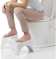 Banquinho Auxiliar Ergonômico para Vaso Sanitário com Base Antiderrapante – Apoio Natural para Cócoras, Melhora da Postura e Conforto Diário - imagem 1