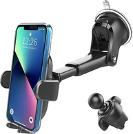 Suporte Veicular Universal GPS Smartphone com Trava Automática Anti Queda - Waze Uber PREMIUM - imagem 1