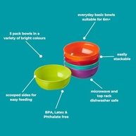 Vital Baby Nourish - Conjunto de Tigelas Coloridas para Refeições Práticas e Divertidas - imagem 4
