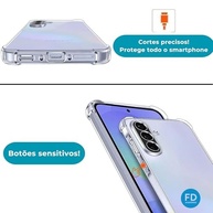 Kit Premium: Capa Anti-Impacto Transparente + Película Cerâmica 9D/Privacidade para Samsung Galaxy A26 - imagem 5