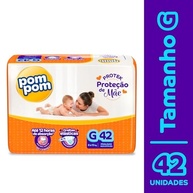Fralda Pom Pom Protek Proteção de Mãe G - 42 Unidades | Conforto e Absorção por até 12h - imagem 3