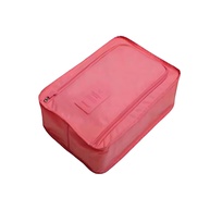 Bolsa de Sapatos Portátil com Zíper Rosa - Ideal para Viagem e Academia - imagem 1