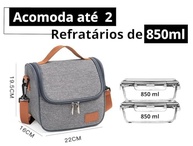 Bolsa Térmica Preta 6L com Alça de Ombro - Ideal para Marmita, Academia e Passeios - imagem 3