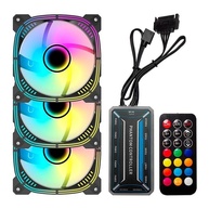 Acegeek Prime: Kit 3 Ventoinhas ARGB 120mm - imagem 1