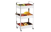 Organizador Suprema Brinox 40x28x77cm em Aço Inox | Design Moderno com Rodinhas - imagem 4