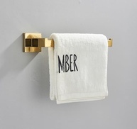 TINICO Kit Acessórios Banheiro - Toalheiro de Parede 26cm em Aço Inox 304 Dourado - imagem 3