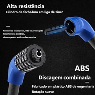 Cadeado Reforçado Aço 18mm: Segurança Máxima para Sua Moto, Bike e Mais (Preto) - imagem 4