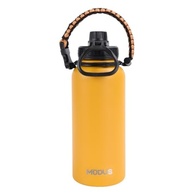 Garrafa Térmica 1000ml Aço Inox - Isolamento Quente e Frio com Alça (Laranja) - imagem 5