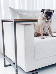 Mesa de Apoio Lateral para Sofá Vintage em Aço e Madeira - Estilo e Conforto para sua Sala - imagem 5