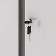 Armário Elite Aço Cinza Cristal/Azul – Organização Moderna e Resistente - imagem 5